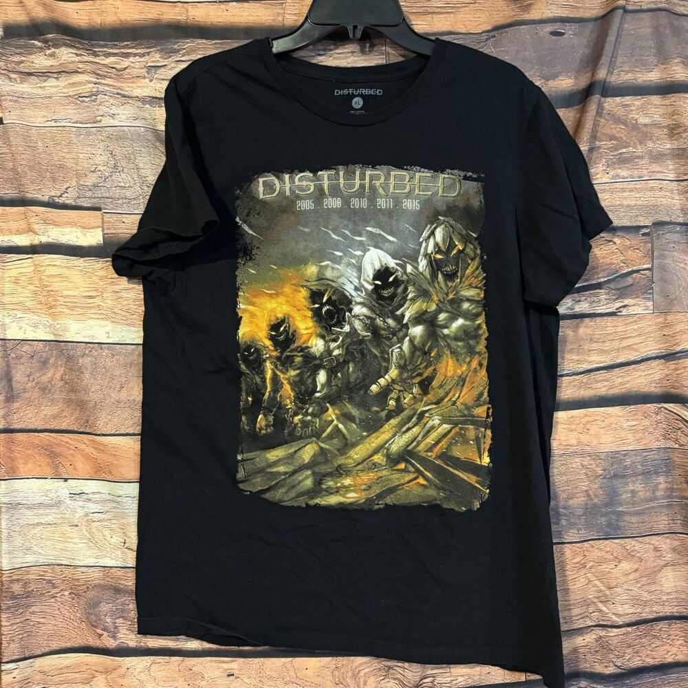Disturbed The Guy Evolution Xl T-Shirt Black Metal Band Tee 2005-2015 Album Tour